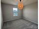 Serene bedroom features soft carpeting and a woven light fixture, adding style to the comfortable space at 11148 Kanturk Ct, Charlotte, NC 28213