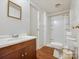 Bathroom featuring tile floors, vanity, and standing shower at 1406 Old Puckett Pl # 14, York, SC 29745
