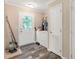 Laundry room with washer and dryer connections, ample storage, and direct access to the outdoors at 159 Blackmon Pond Rd, Lancaster, SC 29720