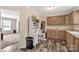 Extra space in house can be used as a home office or study area with cabinets and a desk at 159 Blackmon Pond Rd, Lancaster, SC 29720