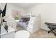 ' bedroom featuring a bunk bed with built-in storage and a play tent at 1593 Bloomfield Rd, Rock Hill, SC 29732