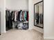 Walk-in closet with ample storage space, shelving, and a mirror at 1593 Bloomfield Rd, Rock Hill, SC 29732
