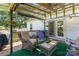 Cozy outdoor patio with outdoor furniture and a ceiling with a pergola cover at 1593 Bloomfield Rd, Rock Hill, SC 29732