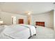 Bright main bedroom with neutral carpet, ceiling fan, and ample closet space at 169 Halifax Dr, Fort Mill, SC 29707