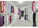 Organized walk-in closet offering ample storage with built-in shelving, drawers, and clothing rods at 169 Halifax Dr, Fort Mill, SC 29707