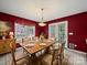 Dining room with wood table, chairs, hardwood floors and natural light at 179 Delwood Ct, Mount Gilead, NC 27371