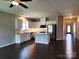 Spacious living area with hardwood floors, open to the kitchen and dining at 195 Willow Valley Dr, Mooresville, NC 28115