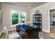 Bright office with large window, wood floors, and stylish desk and furnishings, great for work or study at 240 Mark Ryan Ln, Dallas, NC 28034