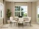 Bright dining room with a round table, seating for five, and neutral tones at 2837 Morning Song Way, Lancaster, SC 29720