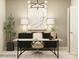 Bright office space with modern desk, stylish lighting, and decor at 2837 Morning Song Way, Lancaster, SC 29720