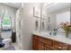 Bright bathroom with a single sink vanity and decorative accents at 308 Home Rd, Salisbury, NC 28147