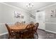 Traditional dining room with hardwood floors and wood table at 308 Home Rd, Salisbury, NC 28147