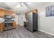 Updated kitchen featuring stainless steel appliances and hardwood floors at 308 Home Rd, Salisbury, NC 28147