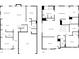 Two-story floor plan featuring kitchen, living room, bedrooms, and bathrooms at 3090 Bridgewater St, Lancaster, SC 29720