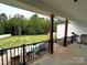 Inviting backyard view from the porch, featuring a lush lawn and a peaceful, wooded backdrop at 4282 Brandy Creek Ct, Clover, SC 29710