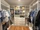 Walk-in closet with lots of shelving, drawers and space for hanging clothes at 4282 Brandy Creek Ct, Clover, SC 29710