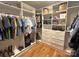 Walk-in closet with lots of shelving, drawers and space for hanging clothes at 4282 Brandy Creek Ct, Clover, SC 29710