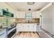 Bright kitchen with white cabinets, granite countertops, and stainless steel appliances at 5817 Rocky Mount Ct, Charlotte, NC 28214