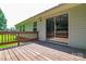 This deck features a sliding glass door that provides natural light inside at 676 Rebecca Jane Dr, Mooresville, NC 28115