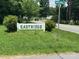 Eastridge neighborhood sign on a green lawn, showcasing community pride at 715 Sunridge Dr, Lincolnton, NC 28092