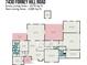 Detailed floor plan showing layout of living spaces, bedrooms, bathrooms, and outdoor areas at 7430 Forney Hill Rd, Denver, NC 28037