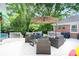 Inviting deck with comfortable seating, perfect for outdoor relaxation and entertainment with views of the backyard at 935 Trentle Ct, Charlotte, NC 28211
