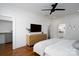 Spacious bedroom boasts hardwood floors and ensuite bathroom access, perfect for relaxation at 1008 Vanizer St, Charlotte, NC 28208