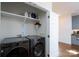Modern laundry room with front-load washer and dryer at 1008 Vanizer St, Charlotte, NC 28208