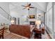 Spacious living room features a fireplace, vaulted ceilings, and built-in shelving at 116 Ivy Hollow Ln, Mooresville, NC 28117