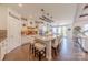 Spacious kitchen with a large center island, granite countertops, and modern appliances at 1178 Arges River Dr, Fort Mill, SC 29715