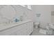 Elegant bathroom features white vanity with double sinks and classic mirrors at 2117 Middlebridge Ct, Fort Mill, SC 29715