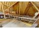 Spacious unfinished attic space showcasing the home's construction at 2122 Goose Creek Farm Ln, Indian Trail, NC 28079