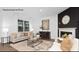 Inviting living room features large window, neutral colors, and stylish furnishings at 235 Parker Claire Ln, Kings Mountain, NC 28086