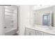 Well-lit bathroom features a double vanity, and a shower-tub combination at 248 Miramar Dr, York, SC 29745