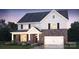 Beautiful two-story home showcasing stone veneer and a well-manicured lawn at 248 Miramar Dr, York, SC 29745