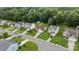 Aerial shot showcasing a suburban neighborhood with lush greenery and well-maintained homes at 406 Courtland Ct, Kannapolis, NC 28081