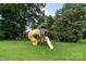 Backyard playground set, creating a fun and engaging outdoor play space for children at 406 Courtland Ct, Kannapolis, NC 28081