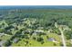 Aerial view of a home nestled in a lush, green neighborhood with mature trees and winding roads at 5211 Spring Gln, York, SC 29745