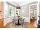 Charming breakfast nook with round table, bay window, and plenty of natural light at 5537 Challis View Ln, Charlotte, NC 28226