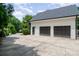 Spacious two-car garage with an extended driveway at 5537 Challis View Ln, Charlotte, NC 28226