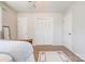 A cozy bedroom with carpet, a large closet, and white trim creates a relaxing retreat at 701 Mcswain Rd, Shelby, NC 28150