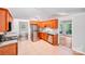 Open concept kitchen with stainless steel appliances and an island at 9000 Vagabond Rd, Charlotte, NC 28227