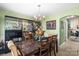 Elegant dining room featuring stylish chairs, modern chandelier, and decorative accents at 9511 Turning Wheel Dr, Charlotte, NC 28214