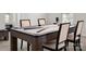 Close-up of a billiards table with chairs, ideal for gaming and entertaining, lit by natural light at 9529 Cotswood Pl, Gastonia, NC 28056