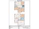 Detailed floor plan showcasing the layout of the home, including the bedroom, kitchen, and living room at 9529 Cotswood Pl, Gastonia, NC 28056