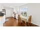 Eat-in kitchen featuring a dining table and large window at 103 Chambwood Ln, Shelby, NC 28152