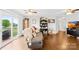 Cozy living room with comfortable seating and access to the outdoors at 103 Chambwood Ln, Shelby, NC 28152