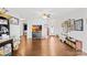 Bright living room featuring hardwood floors and ample natural light at 103 Chambwood Ln, Shelby, NC 28152