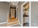 Stylish powder room featuring a vessel sink on a granite countertop and decorative lighting at 11008 Strike The Gold Ln, Waxhaw, NC 28173
