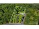 Aerial view of the property and outlining of the land for sale at 114 Larkfield Dr, Waxhaw, NC 28173